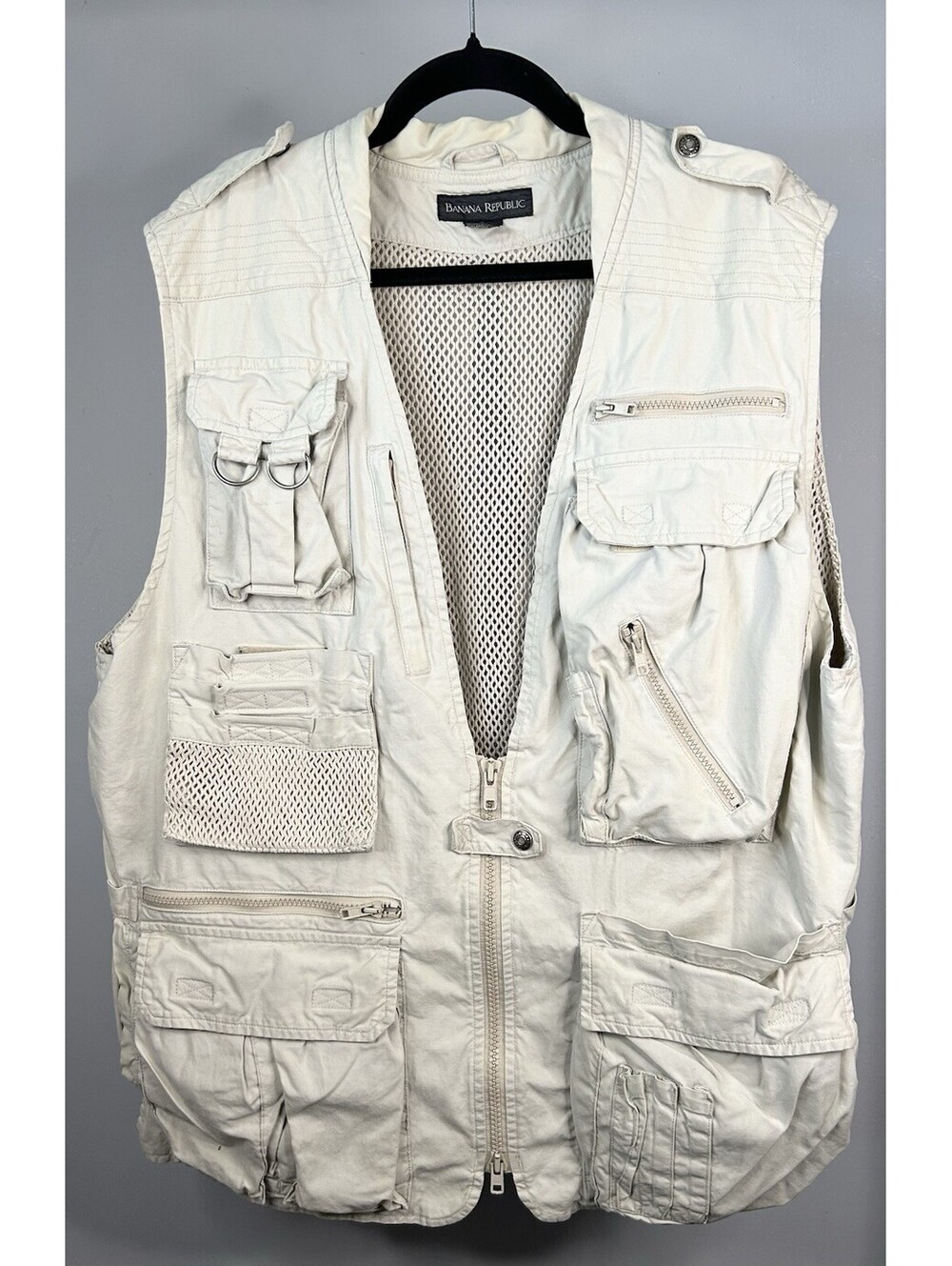 Vintage Banana Republic Fishing Vest Men’s Size Large
